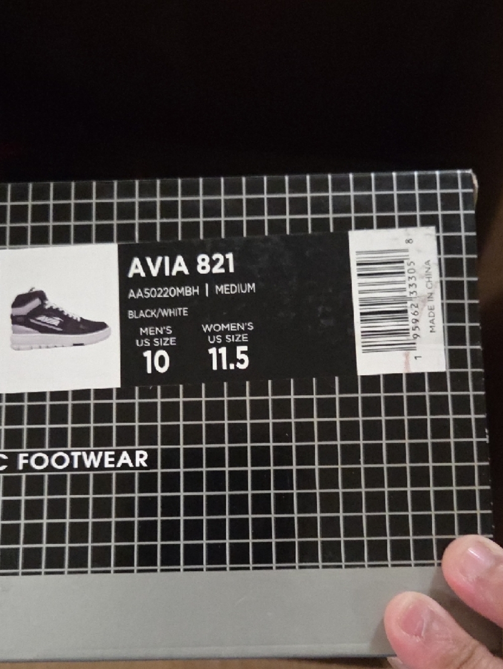 AVIA 821 Basketball Shoes US Men Size 10/US Women 11.5 (New With Tag & Box) - Picture 13 of 13